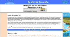 Desktop Screenshot of motorcycleinfo.calsci.com